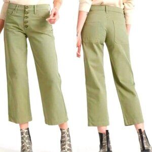 NWT Lucky Brand Wide High Waisted Stretchy Khaki Sz 2/26